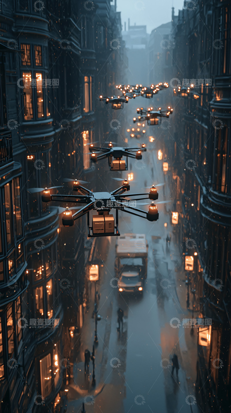 高清大图下载【趣麦麦图】未来都市夜景43