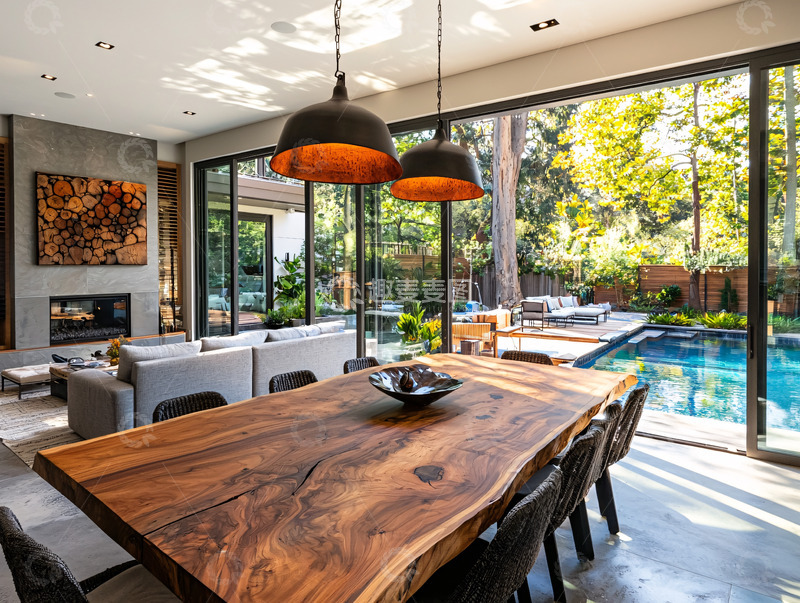 高清大图下载【趣麦麦图】现代简约客厅餐厅设计