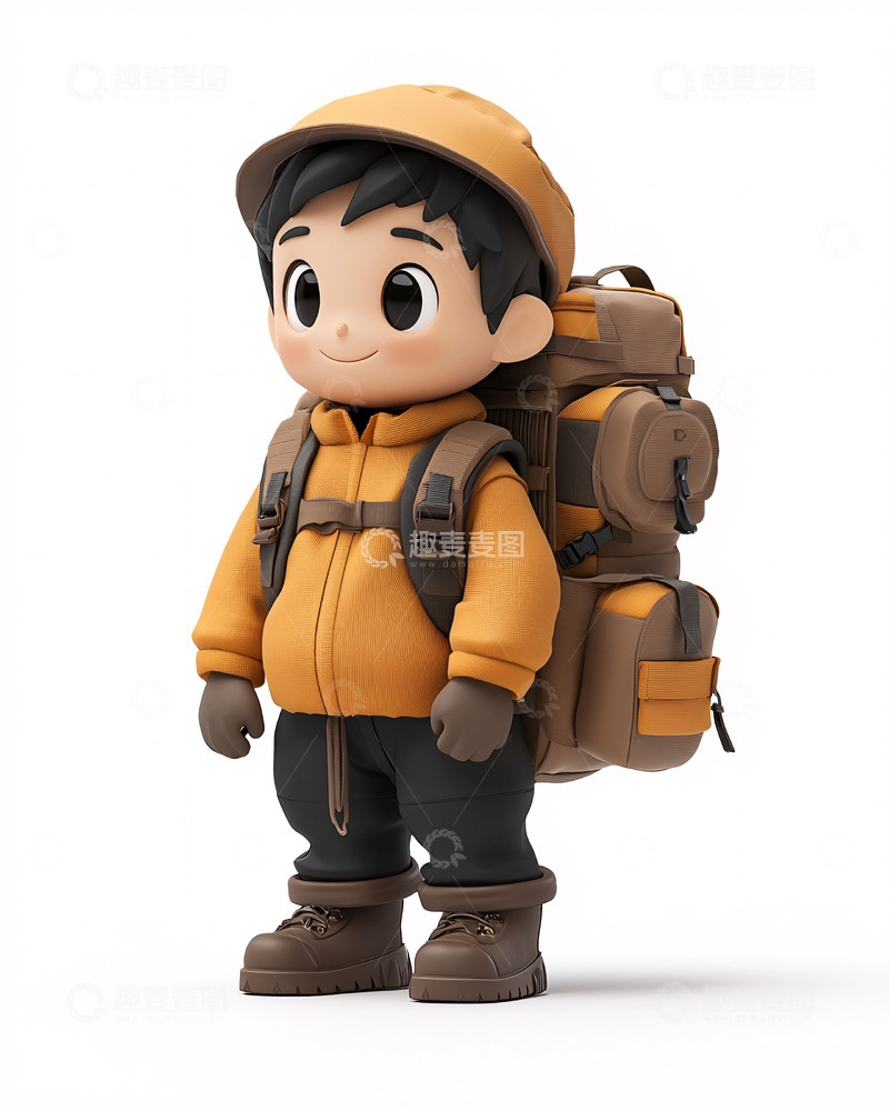 高清大图下载【趣麦麦图】卡通男孩