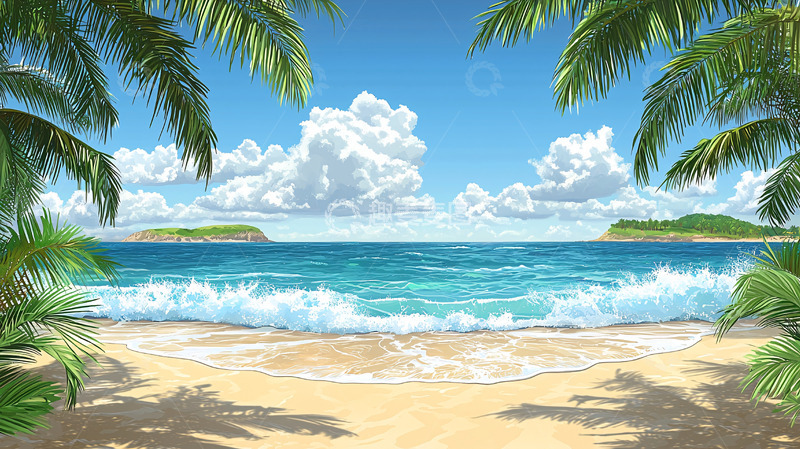 高清大图下载【趣麦麦图】热带海滩风光