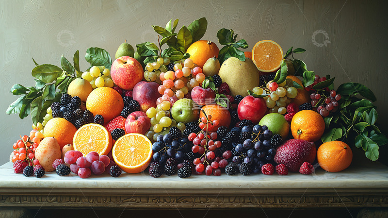 高清大图下载【趣麦麦图】水果静物堆积