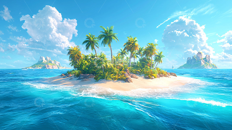 高清大图下载【趣麦麦图】热带岛屿风光