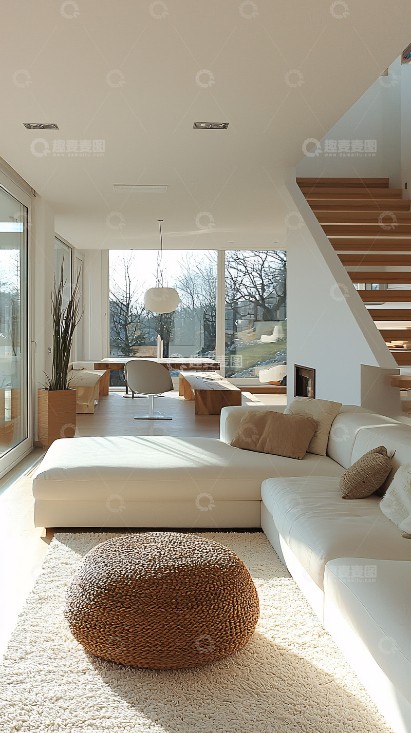 高清大图下载【趣麦麦图】现代简约风格客厅14