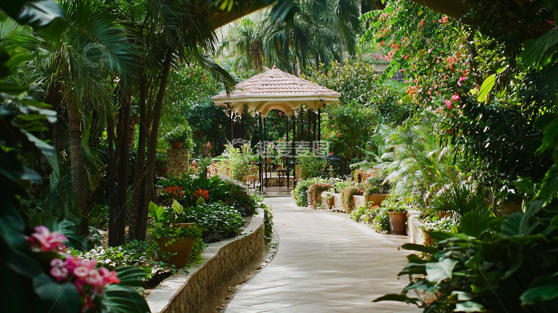 高清大图下载【趣麦麦图】酒店的花园婚礼场地