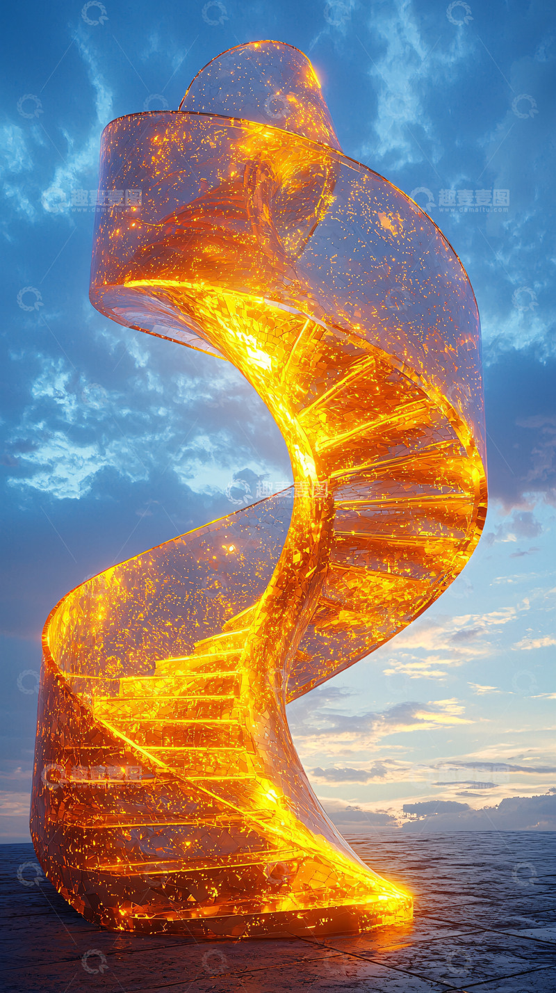 高清大图下载【趣麦麦图】旋转楼梯