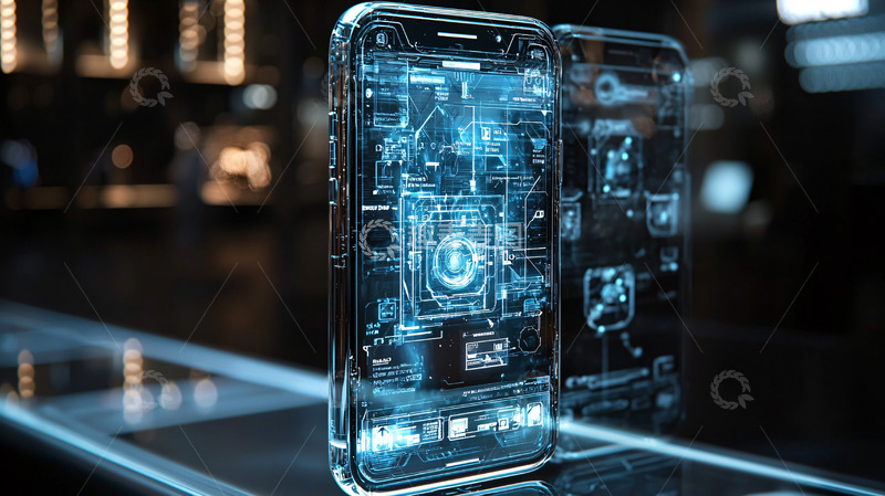 高清大图下载【趣麦麦图】未来科技手机