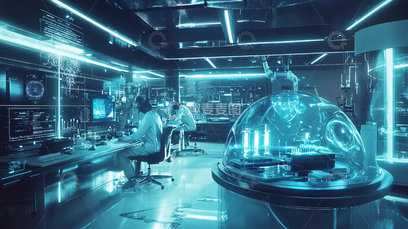 高清大图下载【趣麦麦图】未来科技实验室