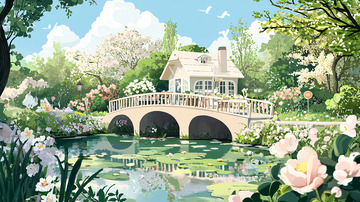 春日小桥流水人家