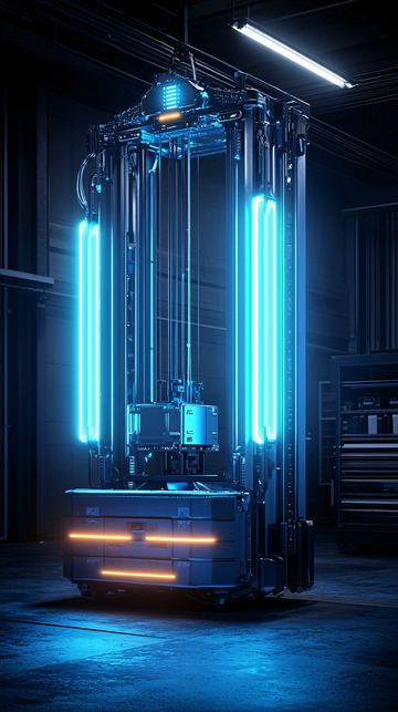 科幻风格工业机器人