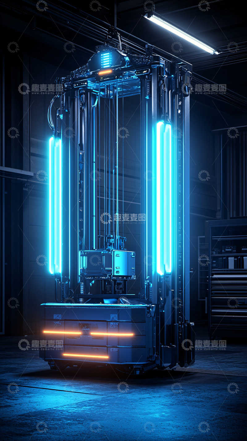 高清大图下载【趣麦麦图】科幻风格工业机器人