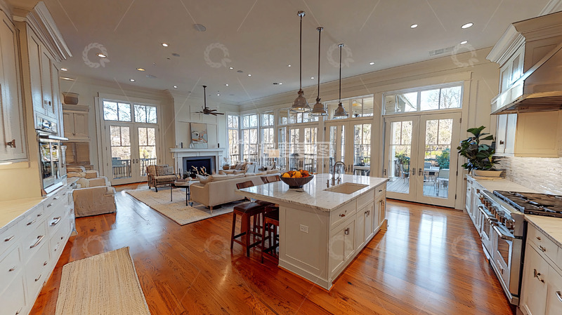 高清大图下载【趣麦麦图】宽敞明亮的现代住宅室内