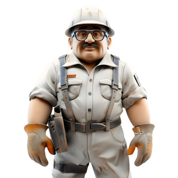 劳动节工人安全施工生产工地人物插图6