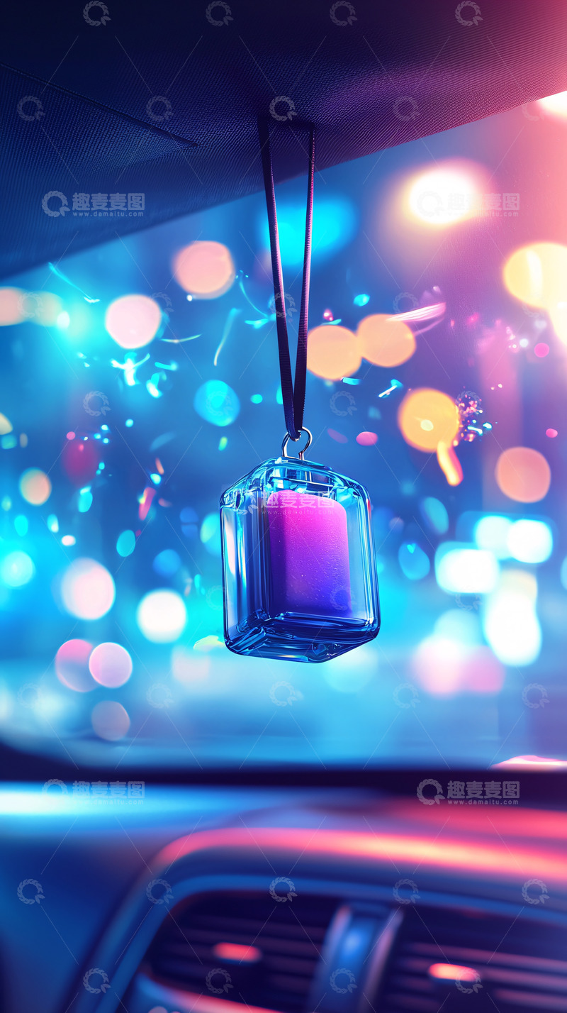 高清大图下载【趣麦麦图】车内香氛挂件