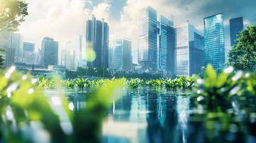 现代都市绿化景观