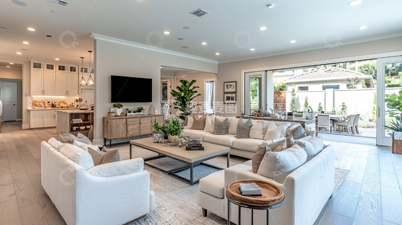 高清大图下载【趣麦麦图】现代简约风格客厅16