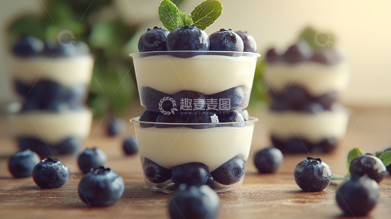 高清大图下载【趣麦麦图】蓝莓甜点