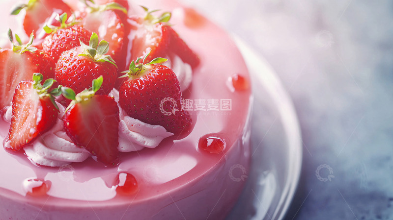 高清大图下载【趣麦麦图】草莓蛋糕2