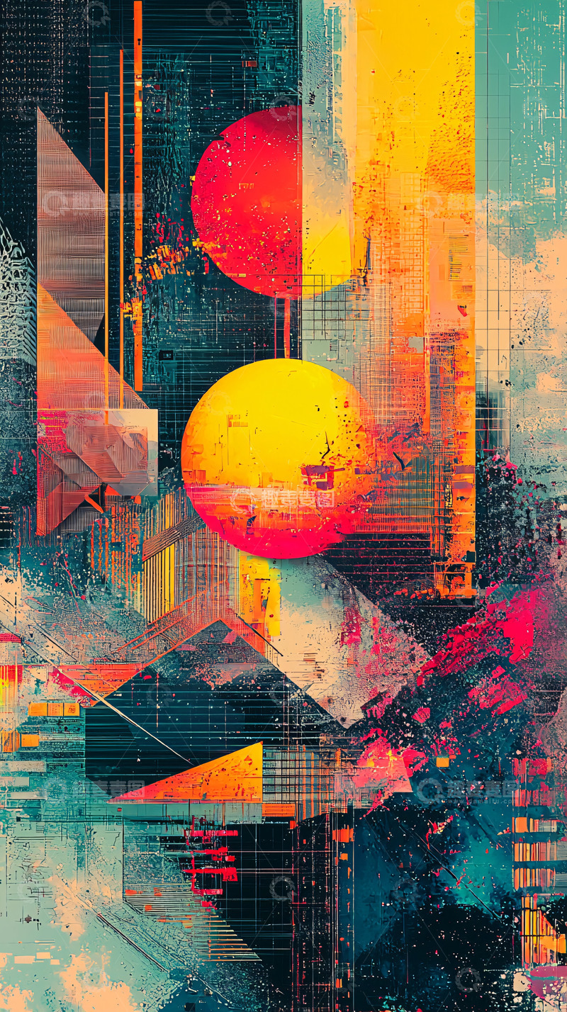 高清大图下载【趣麦麦图】抽象几何艺术