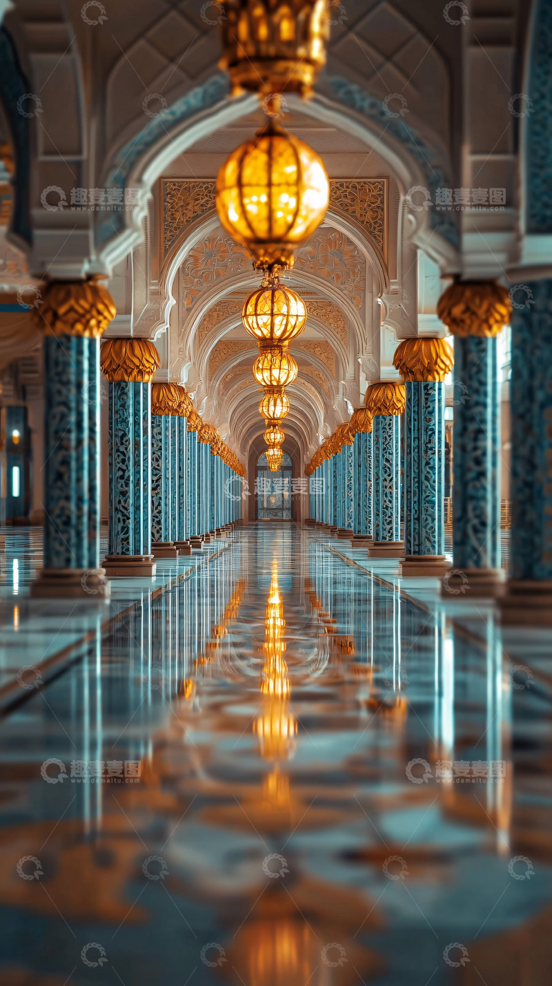 高清大图下载【趣麦麦图】奢华宫殿长廊