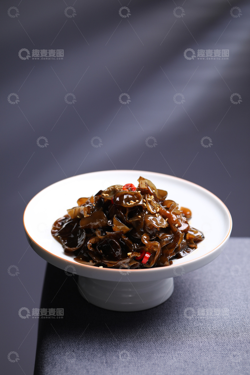 高清大图下载【趣麦麦图】木耳凉菜摄影图