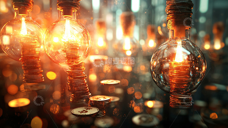 高清大图下载【趣麦麦图】温暖怀旧风格的灯泡