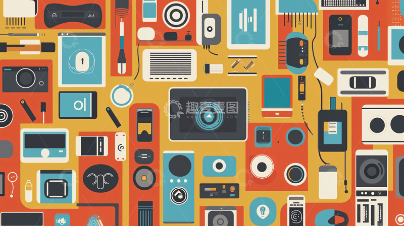 高清大图下载【趣麦麦图】电子产品集合图