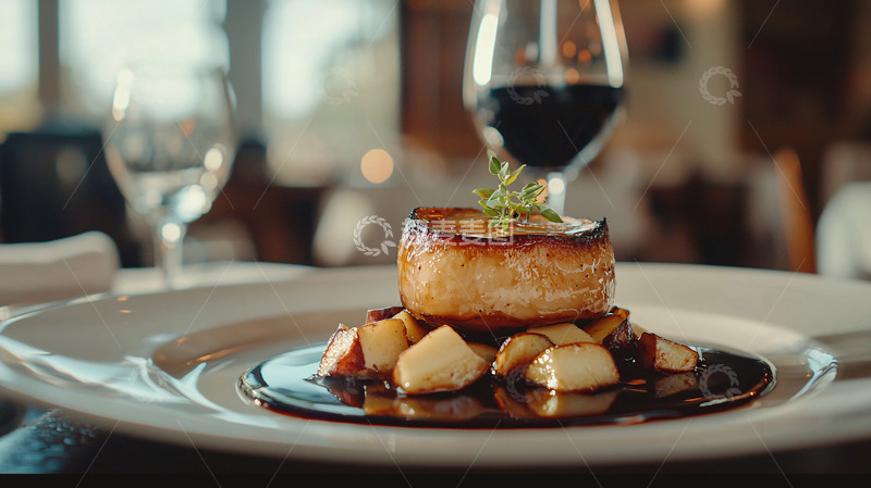 高清大图下载【趣麦麦图】烤肉配苹果酱