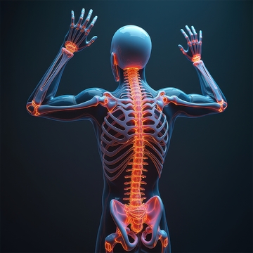 人体骨骼肌肉动态示意图