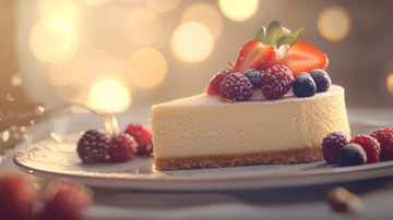 美味草莓蓝莓芝士蛋糕