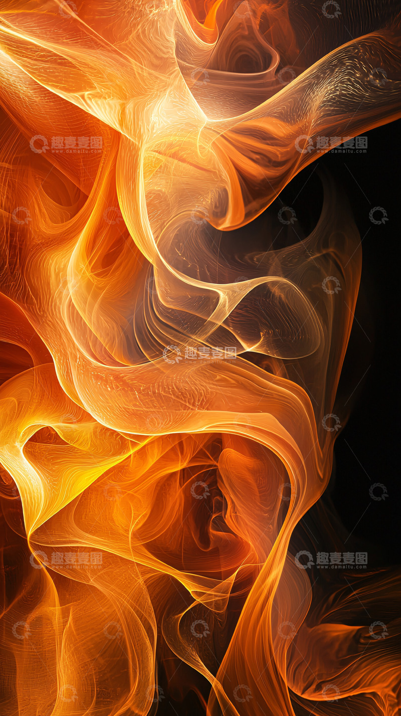 高清大图下载【趣麦麦图】抽象火焰