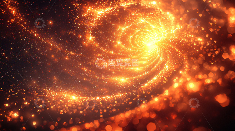 高清大图下载【趣麦麦图】金色螺旋星云