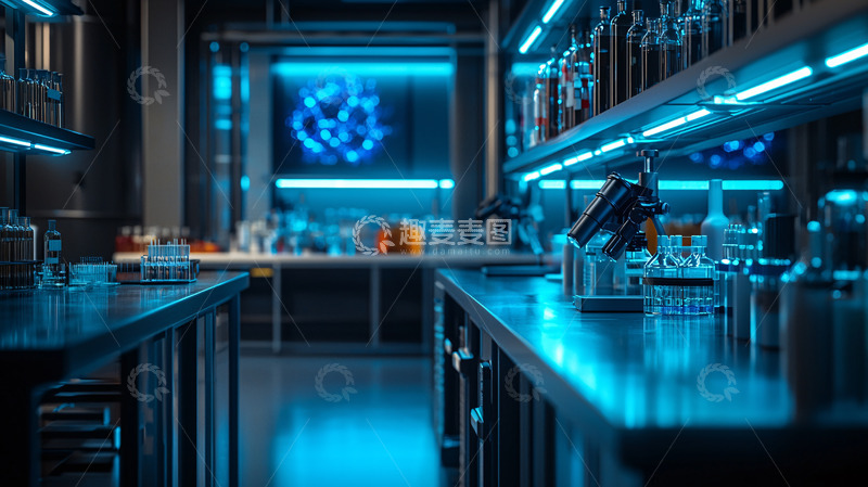 高清大图下载【趣麦麦图】未来感十足的实验室