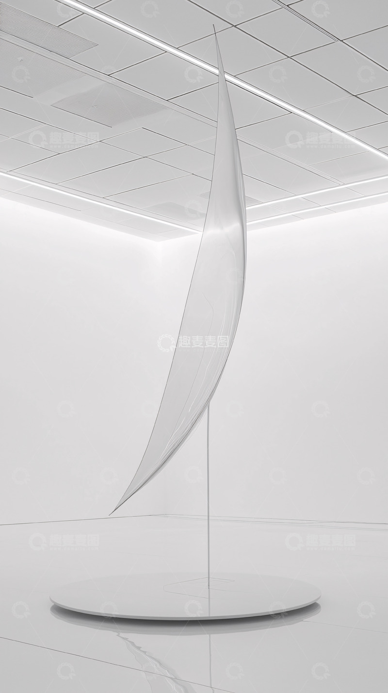 高清大图下载【趣麦麦图】悬浮的白色雕塑