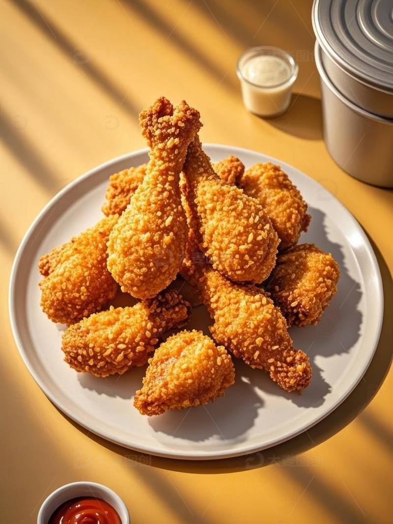 高清大图下载【趣麦麦图】高清有食欲美食炸鸡特写