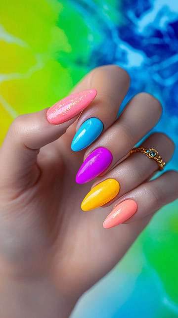 彩色指甲