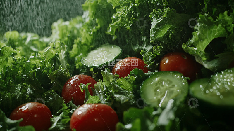 高清大图下载【趣麦麦图】新鲜蔬菜沙拉高清图片