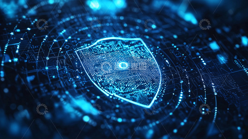 高清大图下载【趣麦麦图】数字安全盾牌