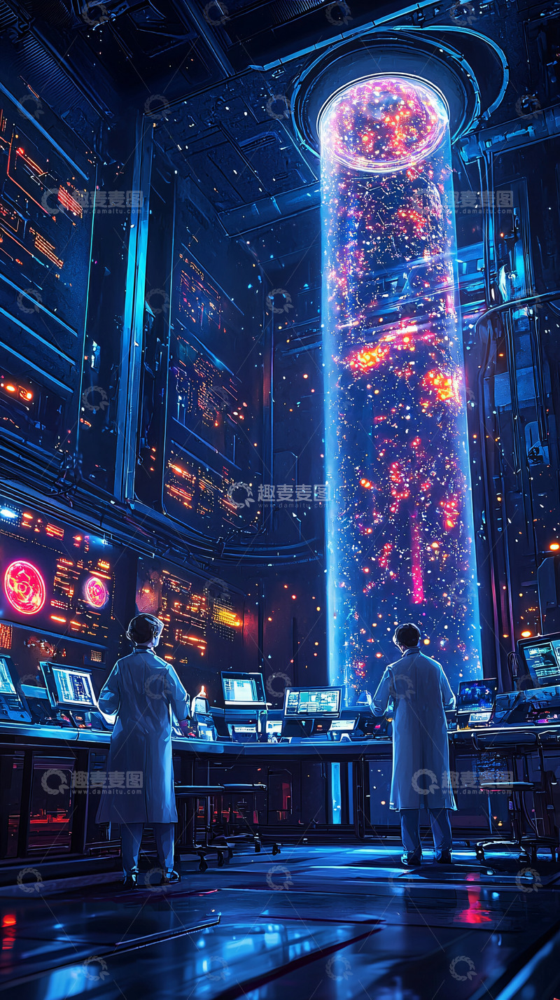 高清大图下载【趣麦麦图】未来科技实验室