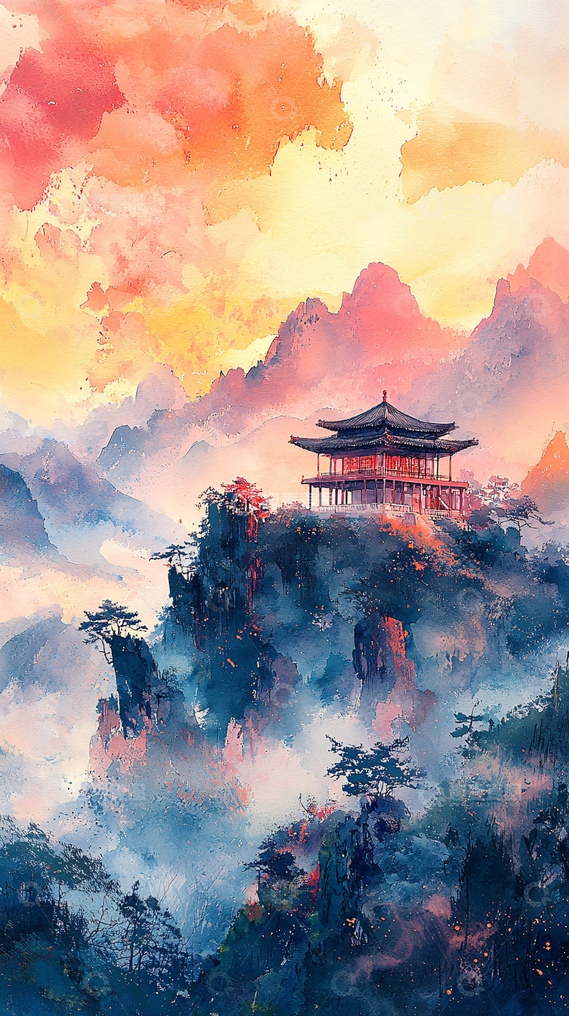 高清大图下载【趣麦麦图】水彩画