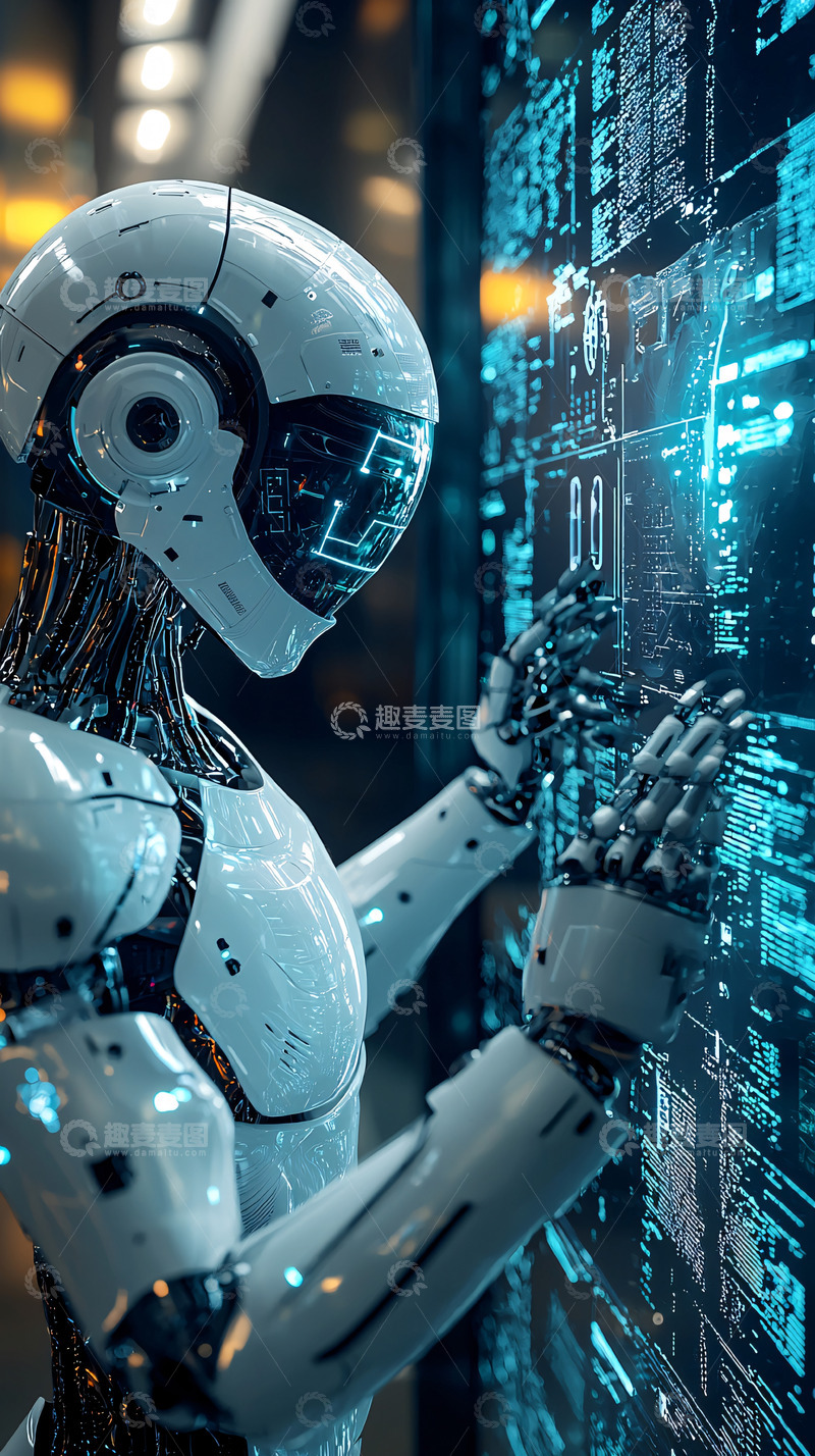 高清大图下载【趣麦麦图】机器人操作数据面板