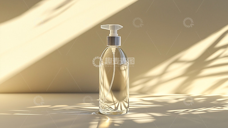 高清大图下载【趣麦麦图】透明瓶装洗手液