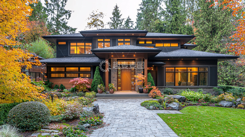 高清大图下载【趣麦麦图】现代豪华住宅外观