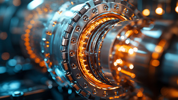 精密金属机械结构特写