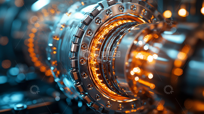 高清大图下载【趣麦麦图】精密金属机械结构特写