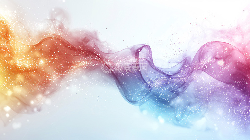 高清大图下载【趣麦麦图】彩色烟雾飘带