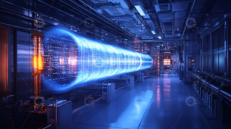 高清大图下载【趣麦麦图】蓝色光束装置