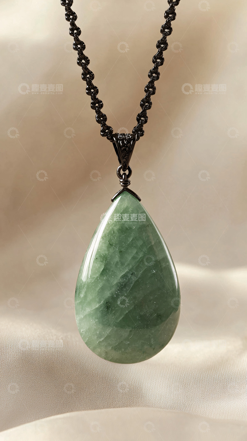高清大图下载【趣麦麦图】绿玉髓吊坠