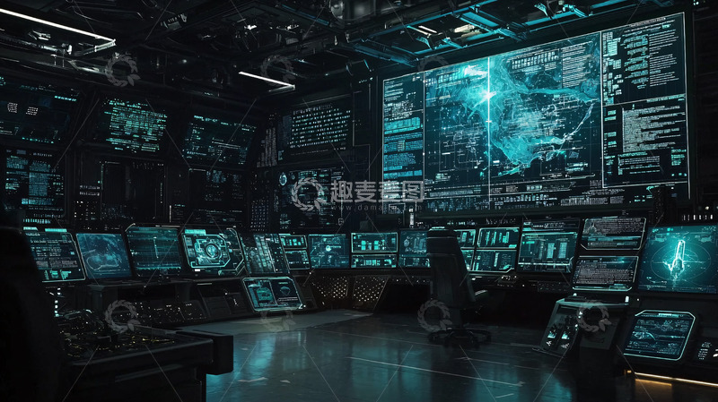 高清大图下载【趣麦麦图】科技感控制中心