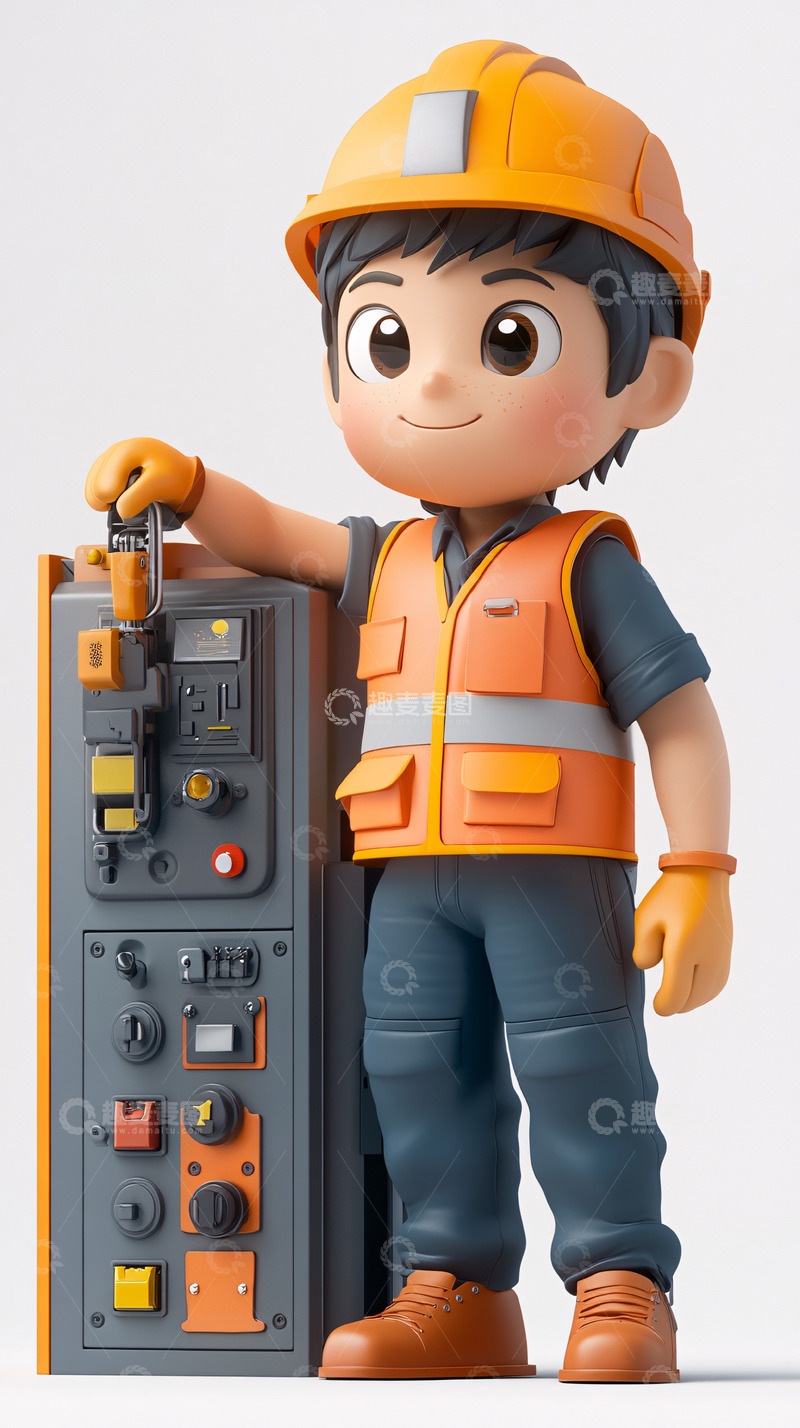 高清大图下载【趣麦麦图】卡通工人5