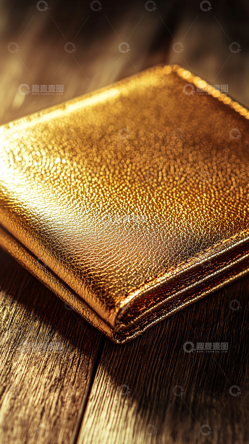 高清大图下载【趣麦麦图】金色皮夹